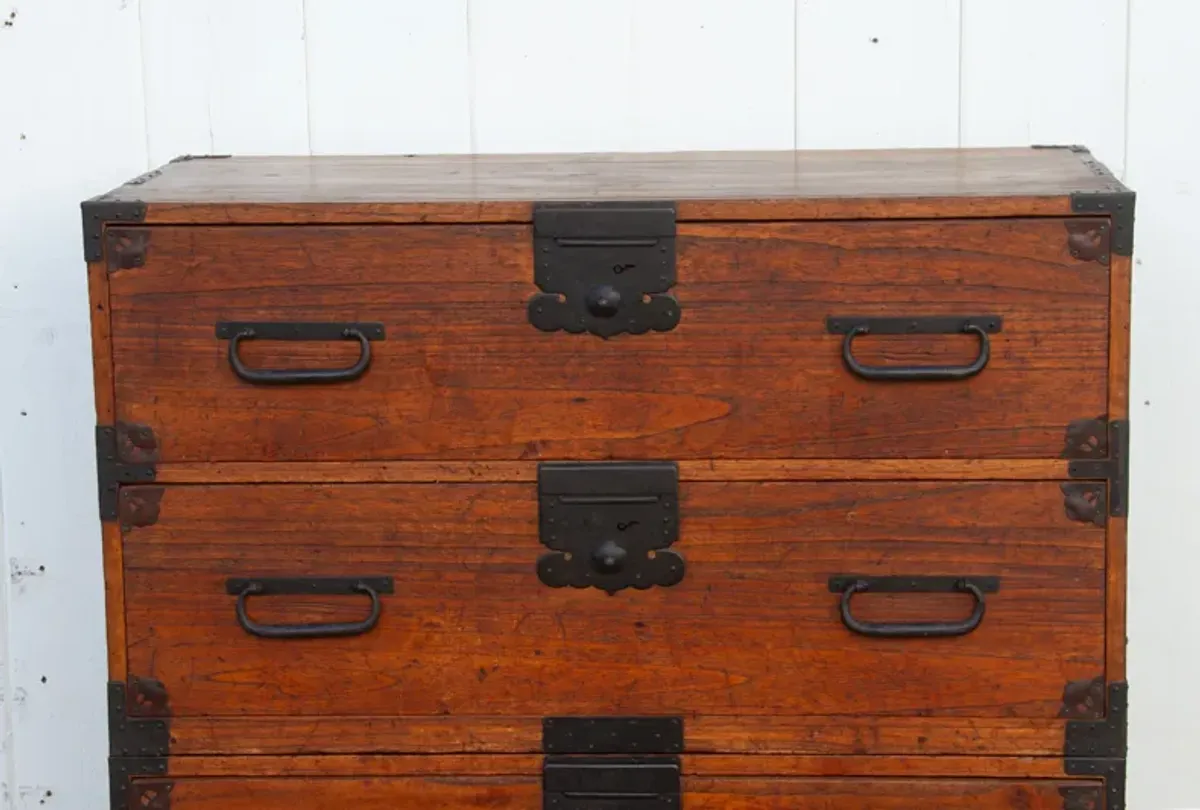 19th Century Rustic Tansu Dresser