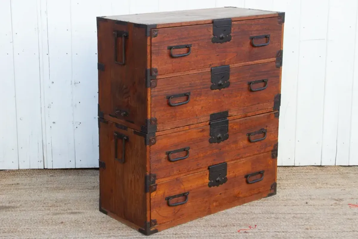 19th Century Rustic Tansu Dresser