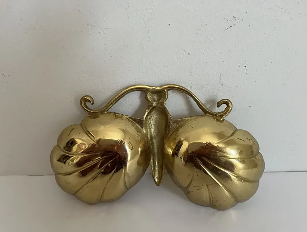 1960s Brass Moth Catchall/Tray