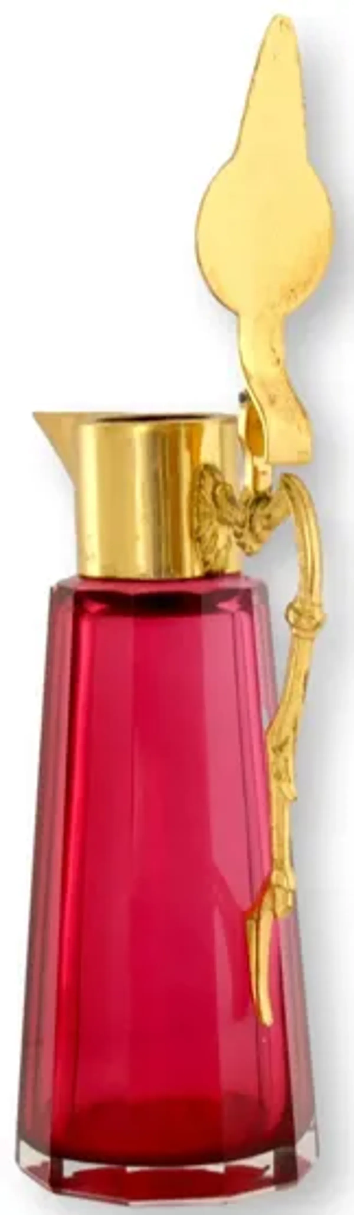 French Gilt & Cranberry Syrup Pitcher