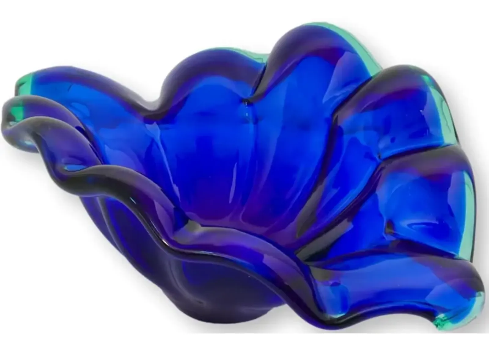 Italian Cobalt Murano Glass Centerpiece