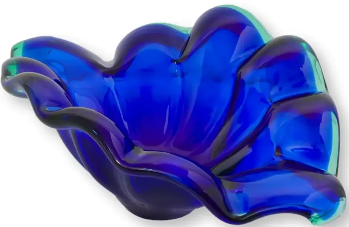 Italian Cobalt Murano Glass Centerpiece