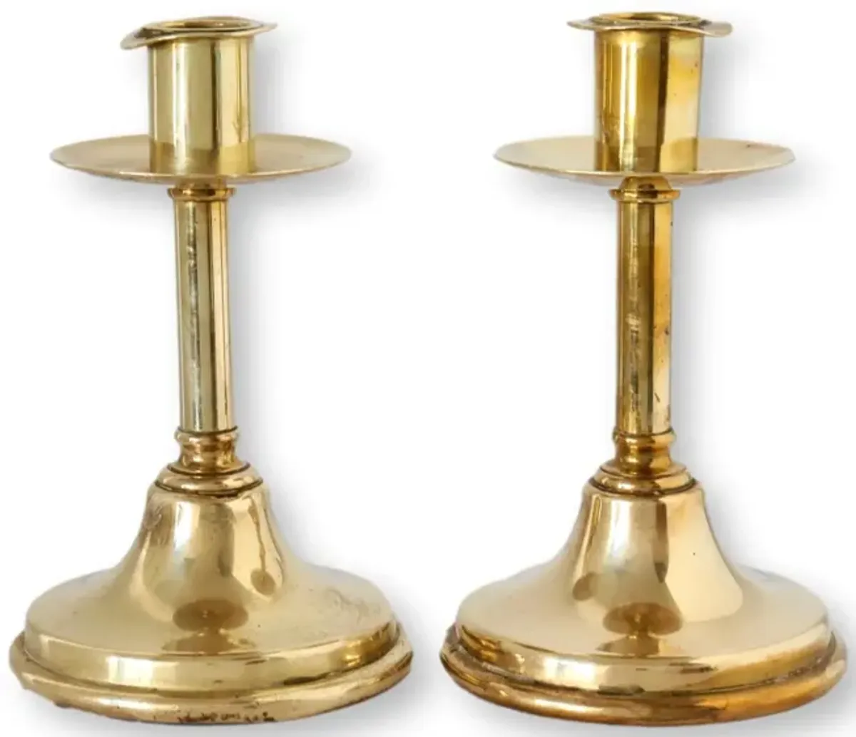 Early 19th Century Brass Candlesticks