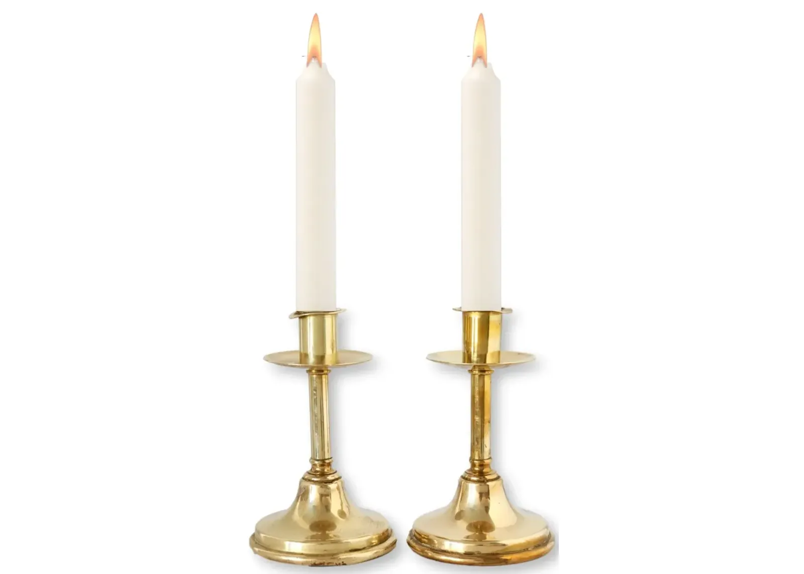 Early 19th Century Brass Candlesticks