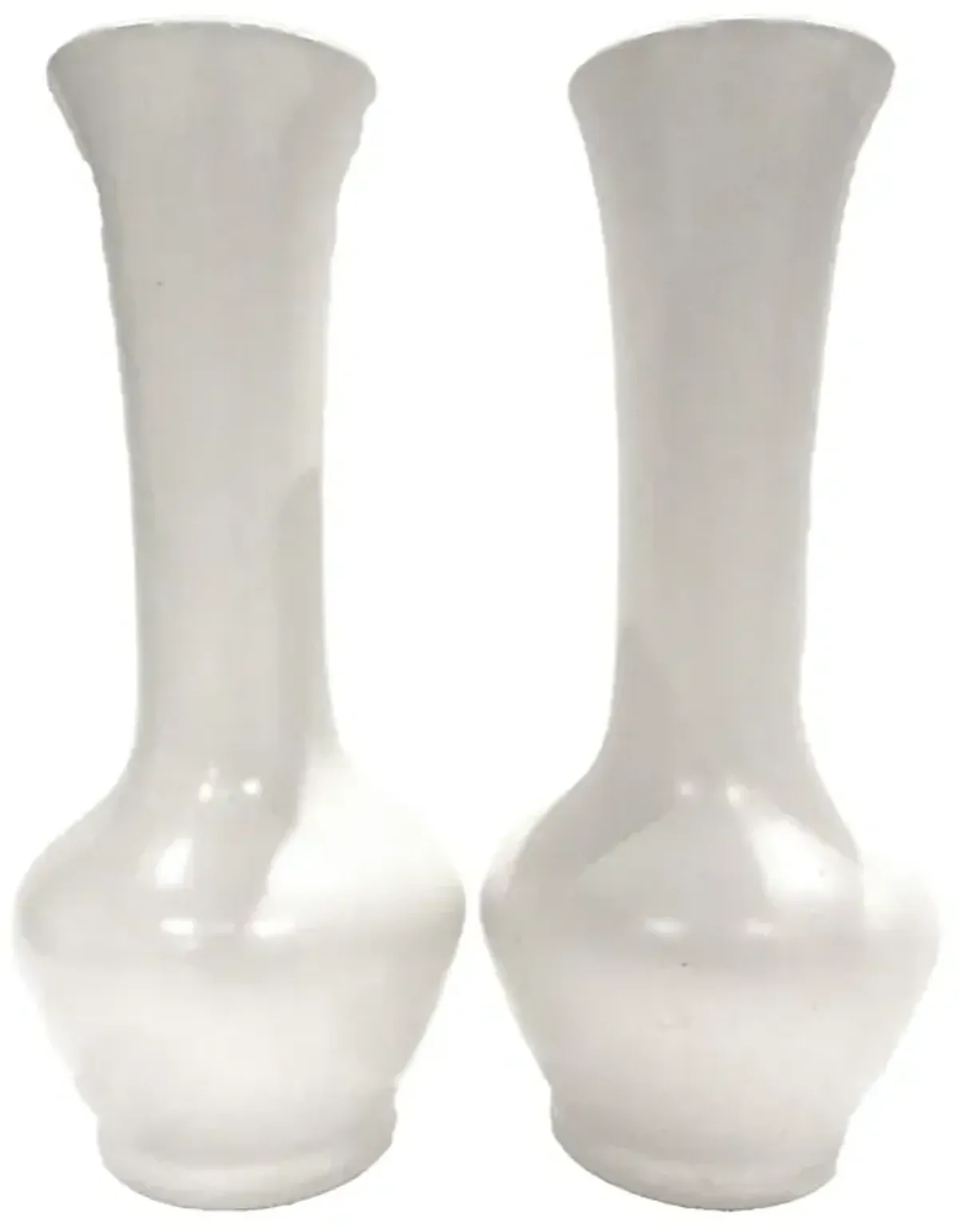 1960s McCoy Vases - A Pair - White