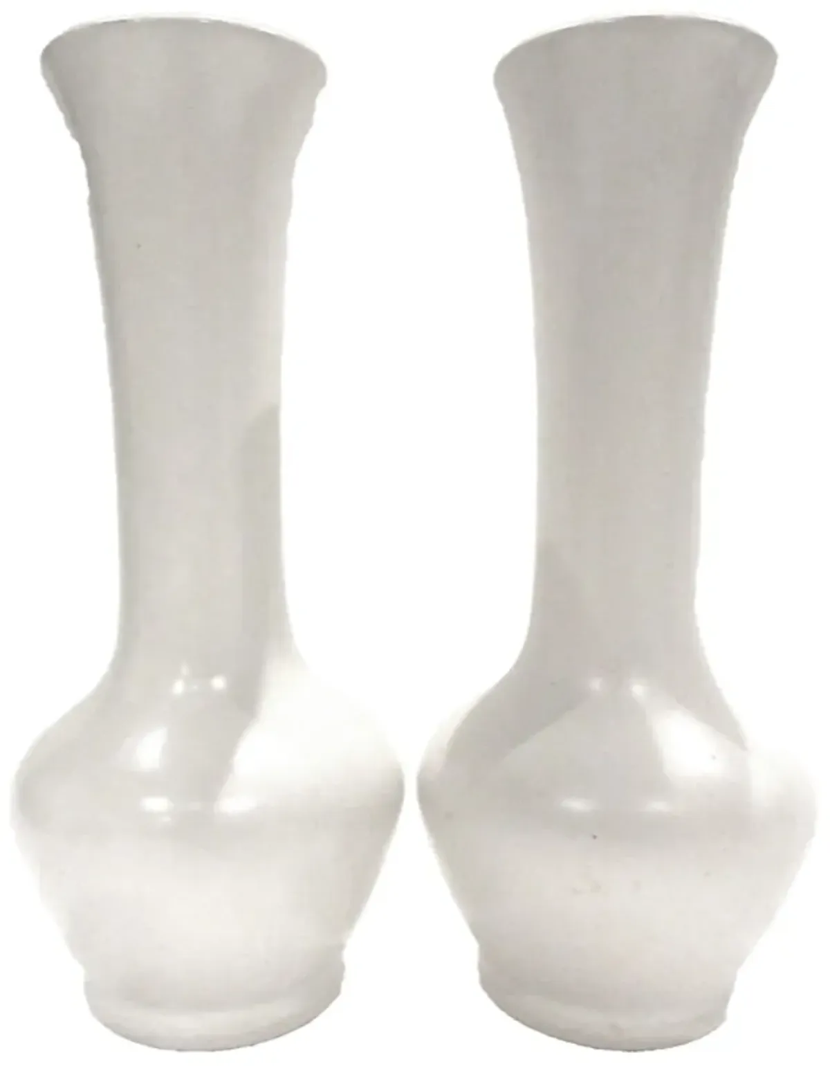 1960s McCoy Vases - A Pair - White