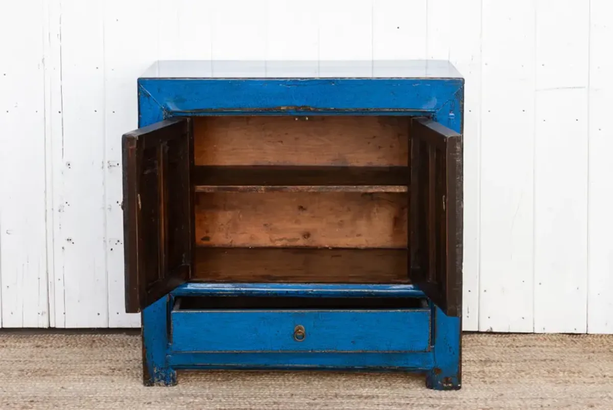 High Gloss Royal Blue Buffet Cabinet