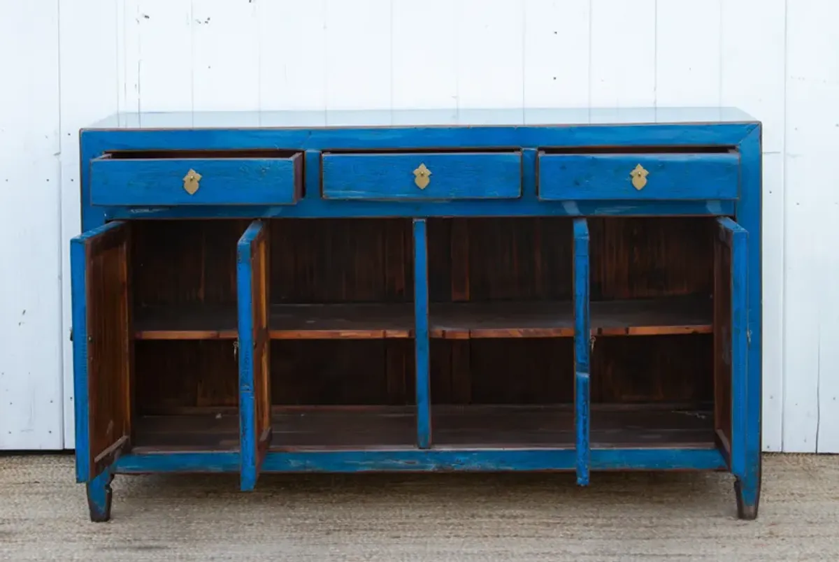 Blue Sapphire Painted Enfilade Buffet