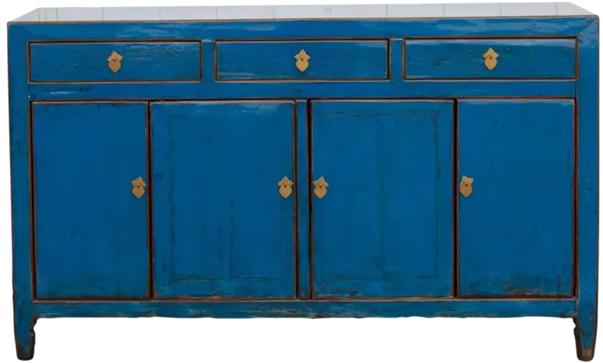 Blue Sapphire Painted Enfilade Buffet