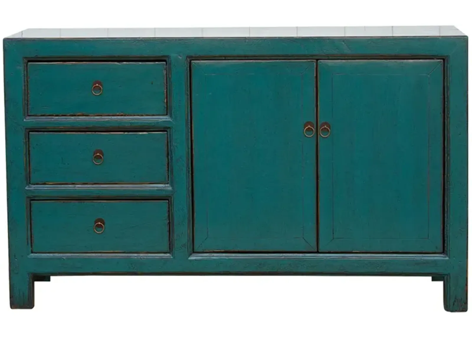 Lacquered Ming Style Asian Credenza