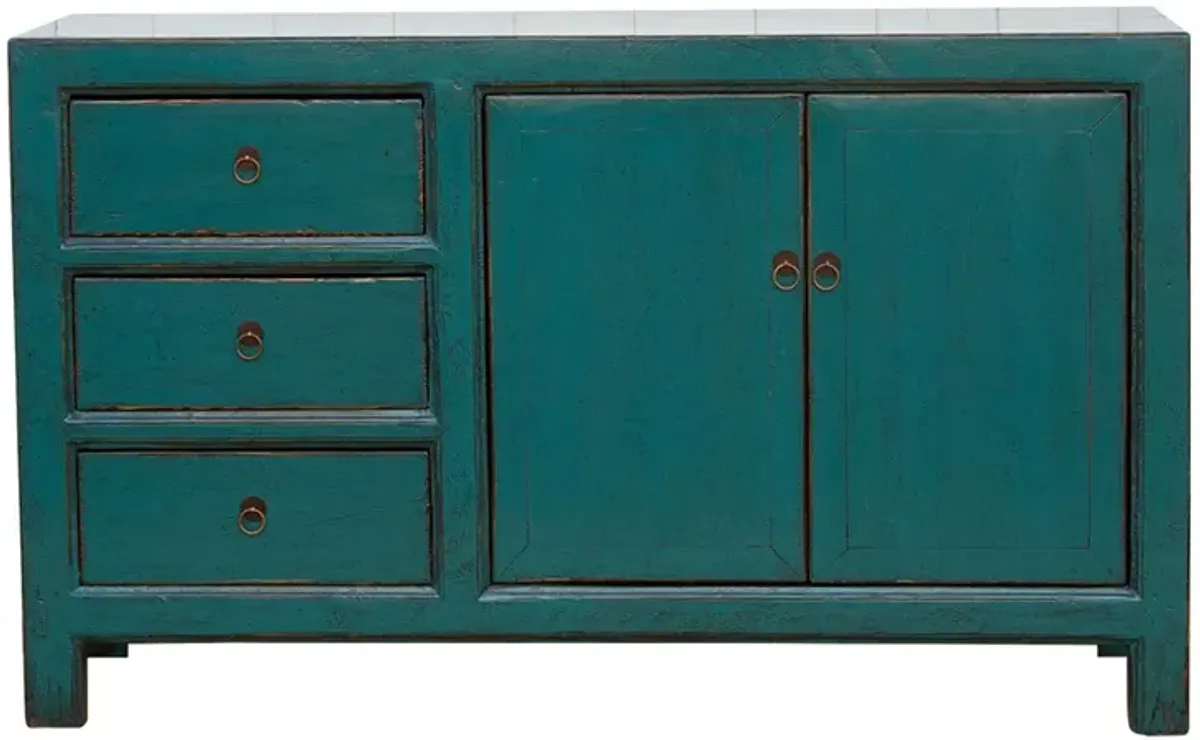 Lacquered Ming Style Asian Credenza