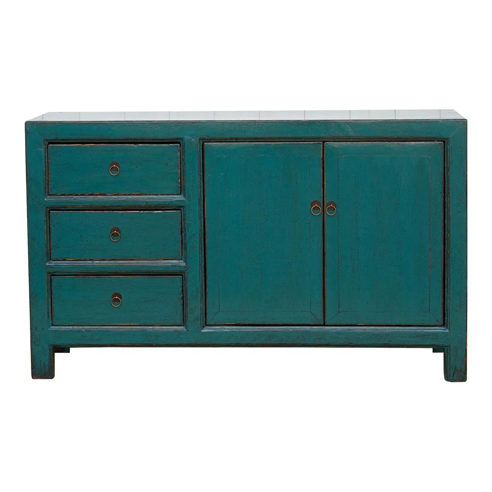 Lacquered Ming Style Asian Credenza