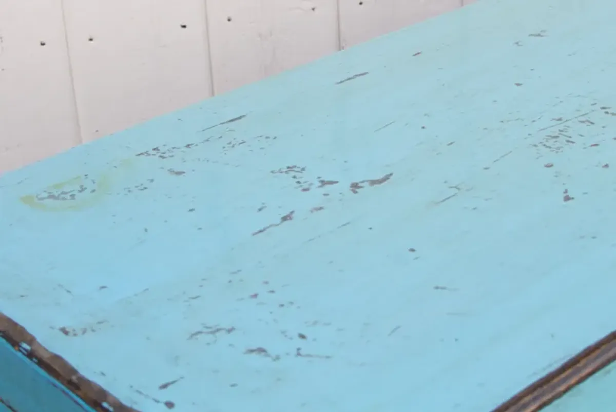 Two Door Ocean Blue Buffet Cabinet - de-cor