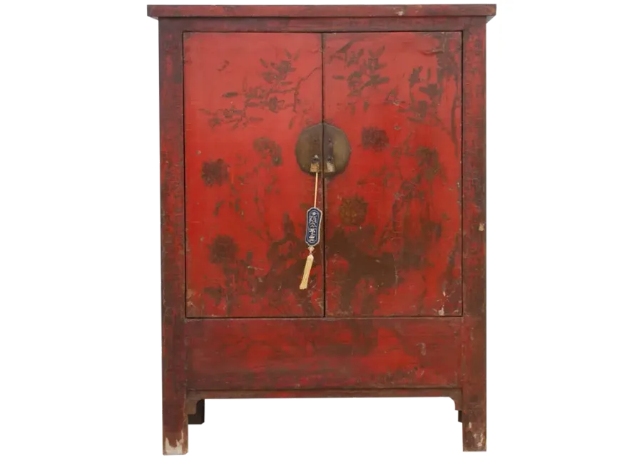 Antique Chinoiserie Armoire Cabinet