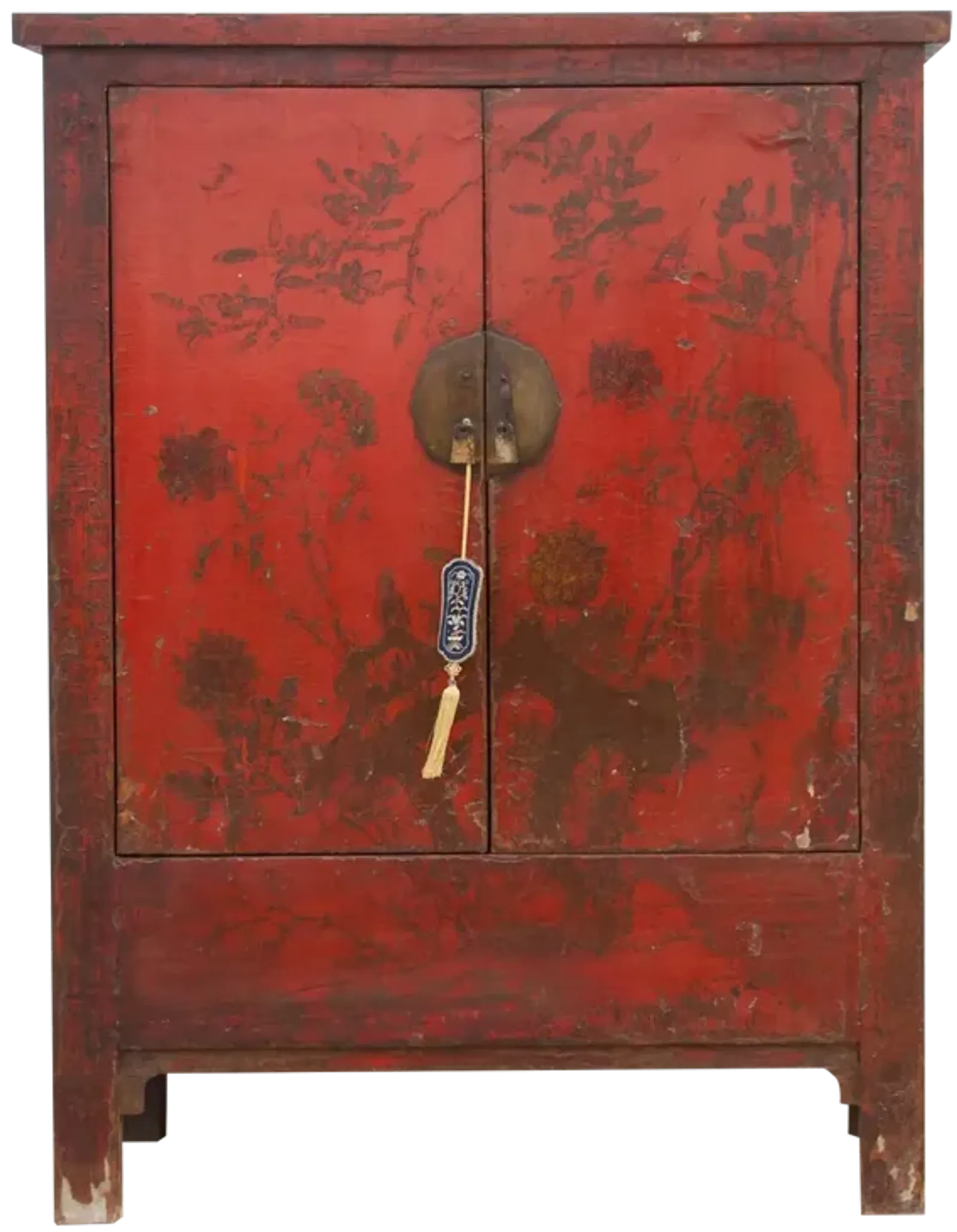 Antique Chinoiserie Armoire Cabinet