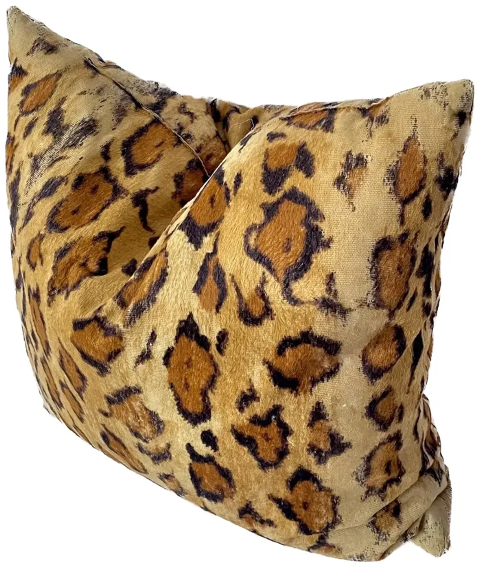 Faux Fur Leopard Pillow