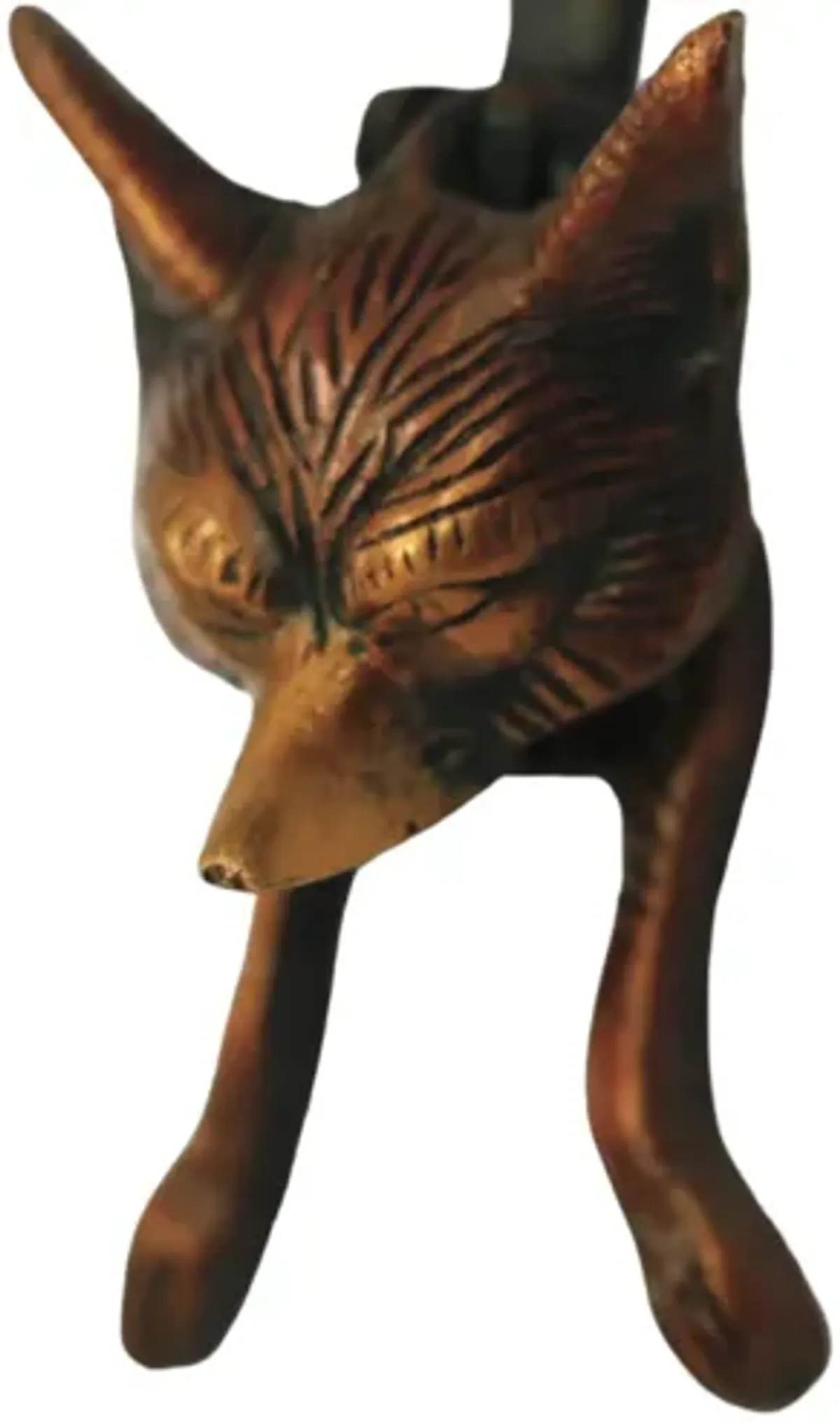 Little Fox Red Brass Door Knocker