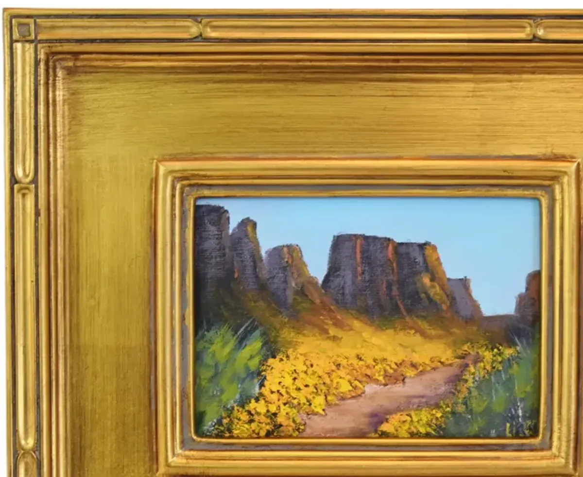 Floral Canyon Impressionist Oil Painting