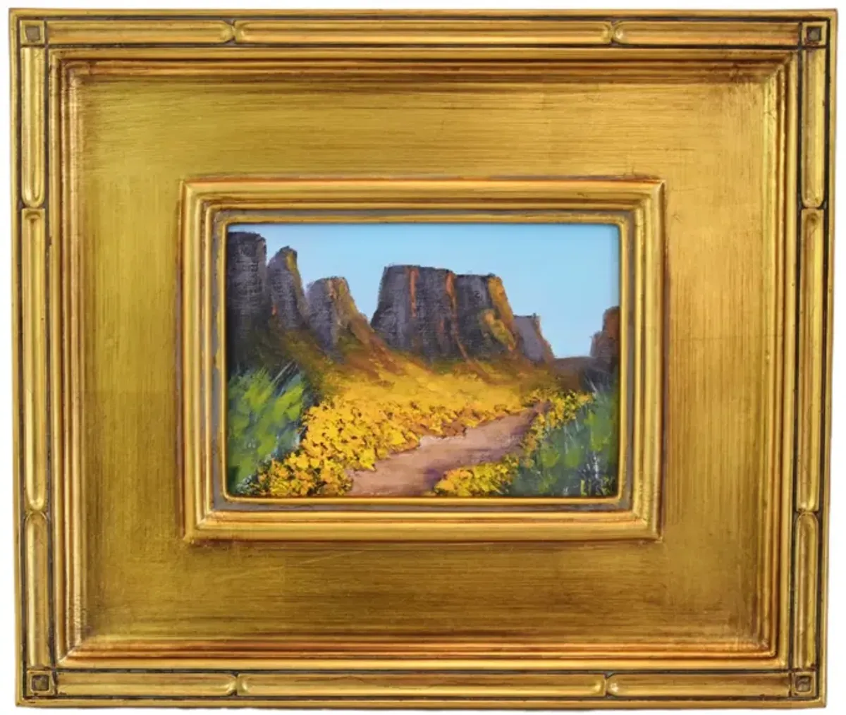 Floral Canyon Impressionist Oil Painting