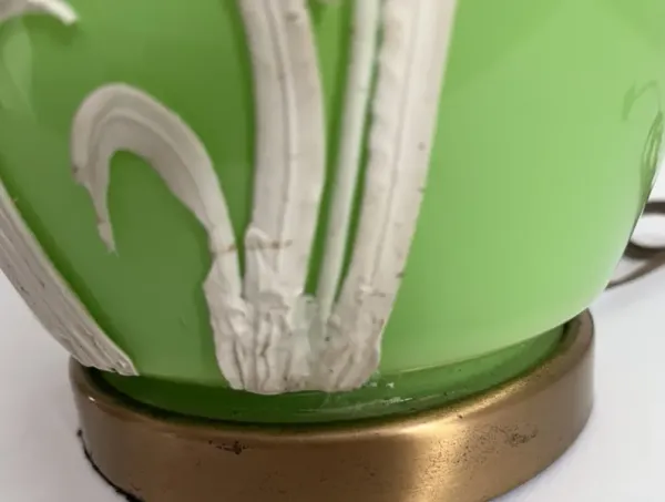 Midcentury Palm Ginger Jar Lamp w/Shade - C the Light Interiors