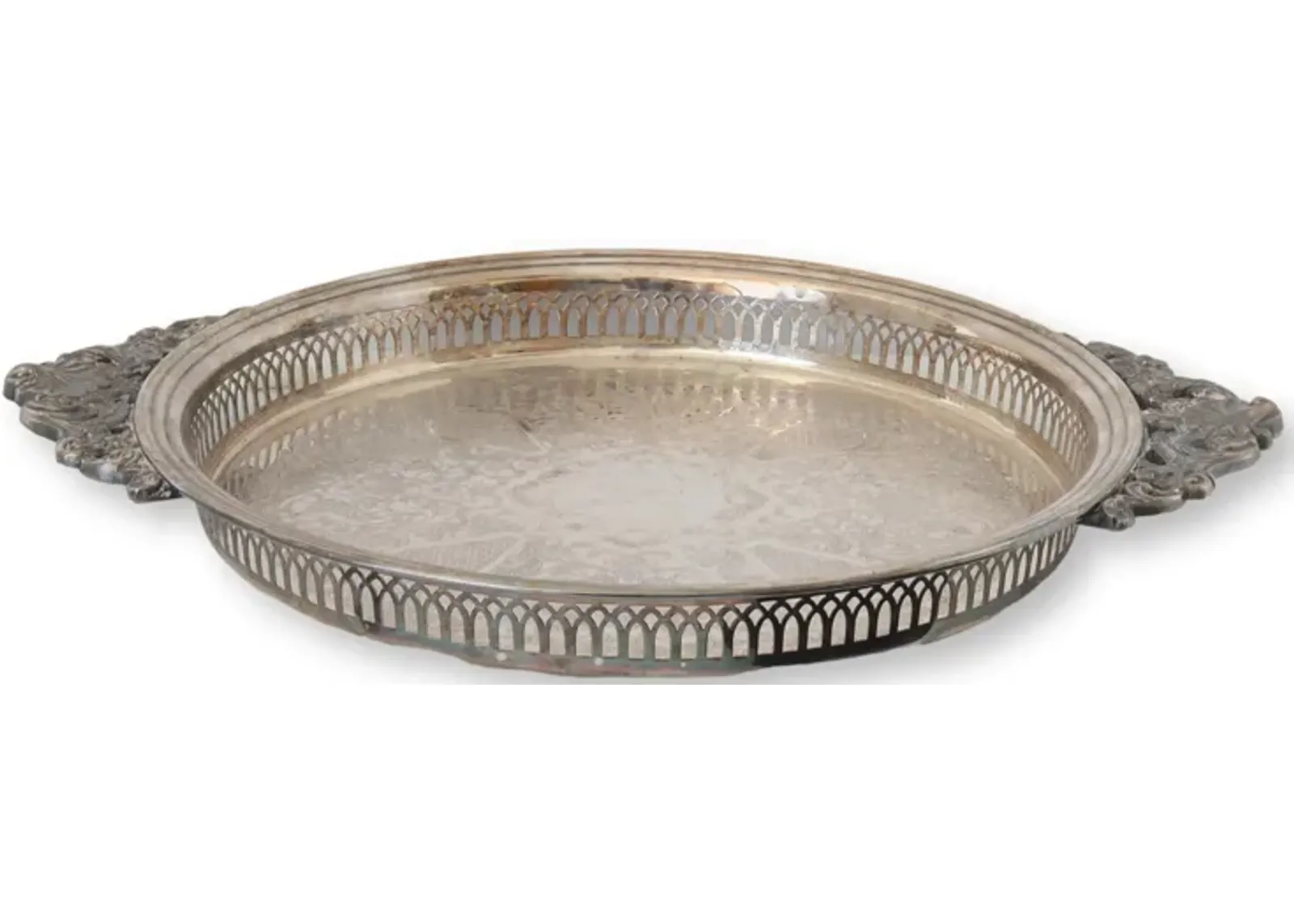 Sheffield Silver-Plate Gallery Tray