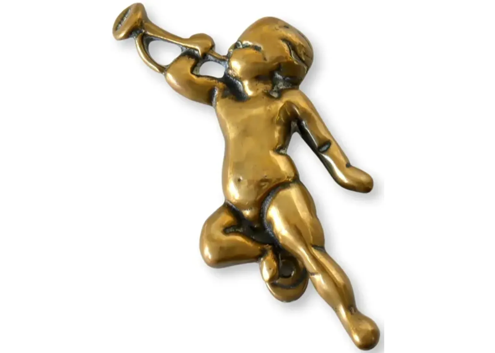 Antique Brass Cherub Door Knocker