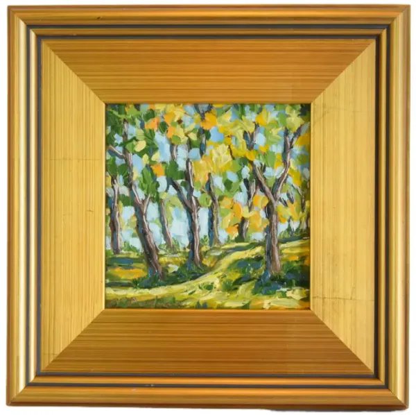 Impressionist Forest Landscape Painting