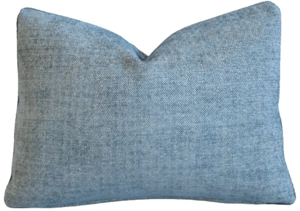 Lee Jofa Blue Diamond Velvet Pillow