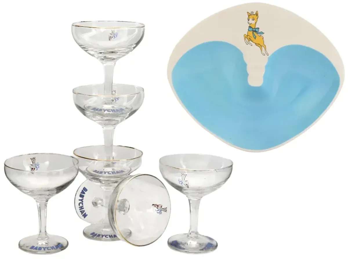 1950s Babycham Champs & Cigar Ashtray