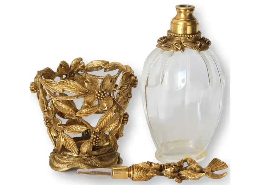 1950s Matson Ormolu Perfume Bottle