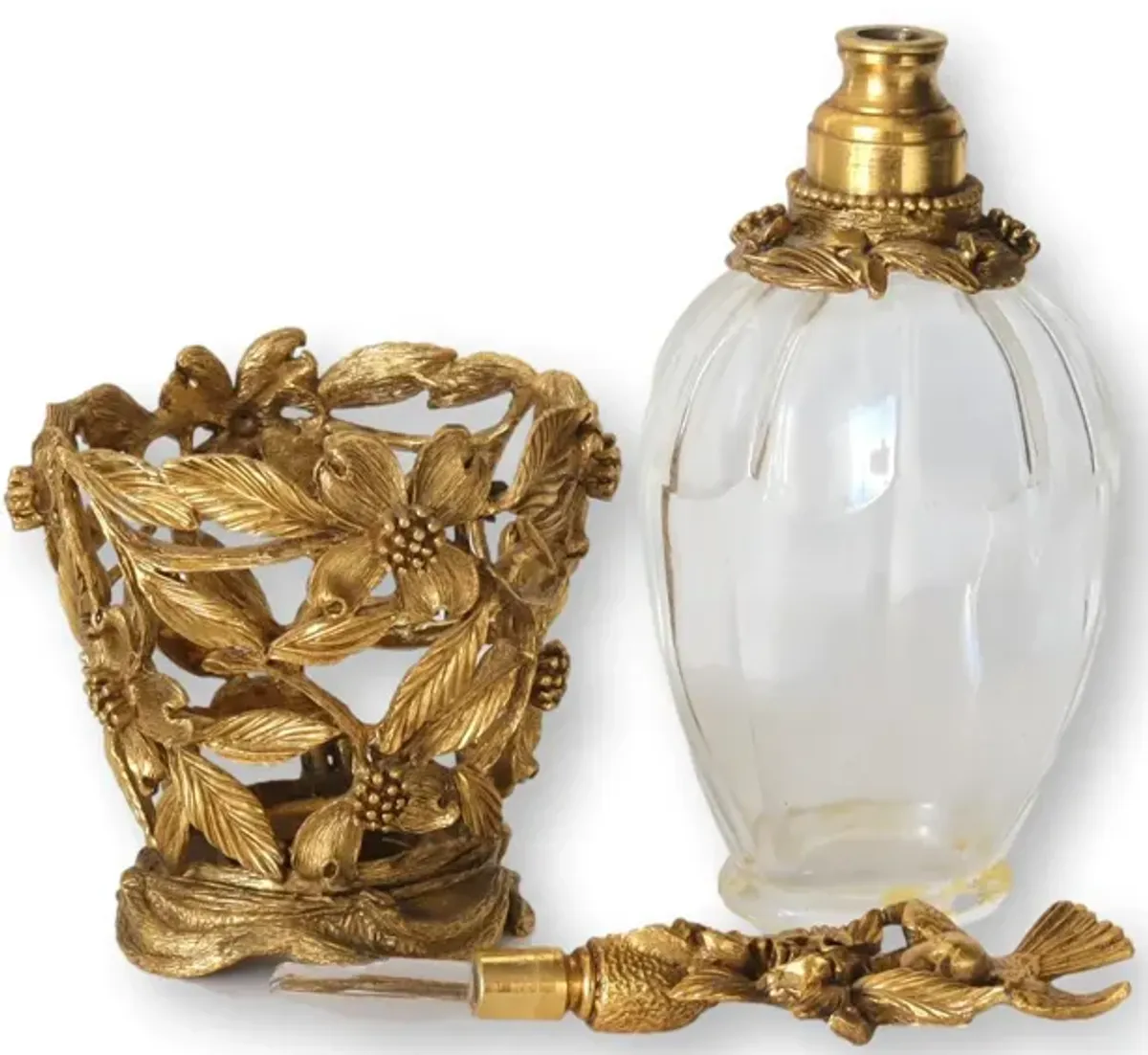 1950s Matson Ormolu Perfume Bottle