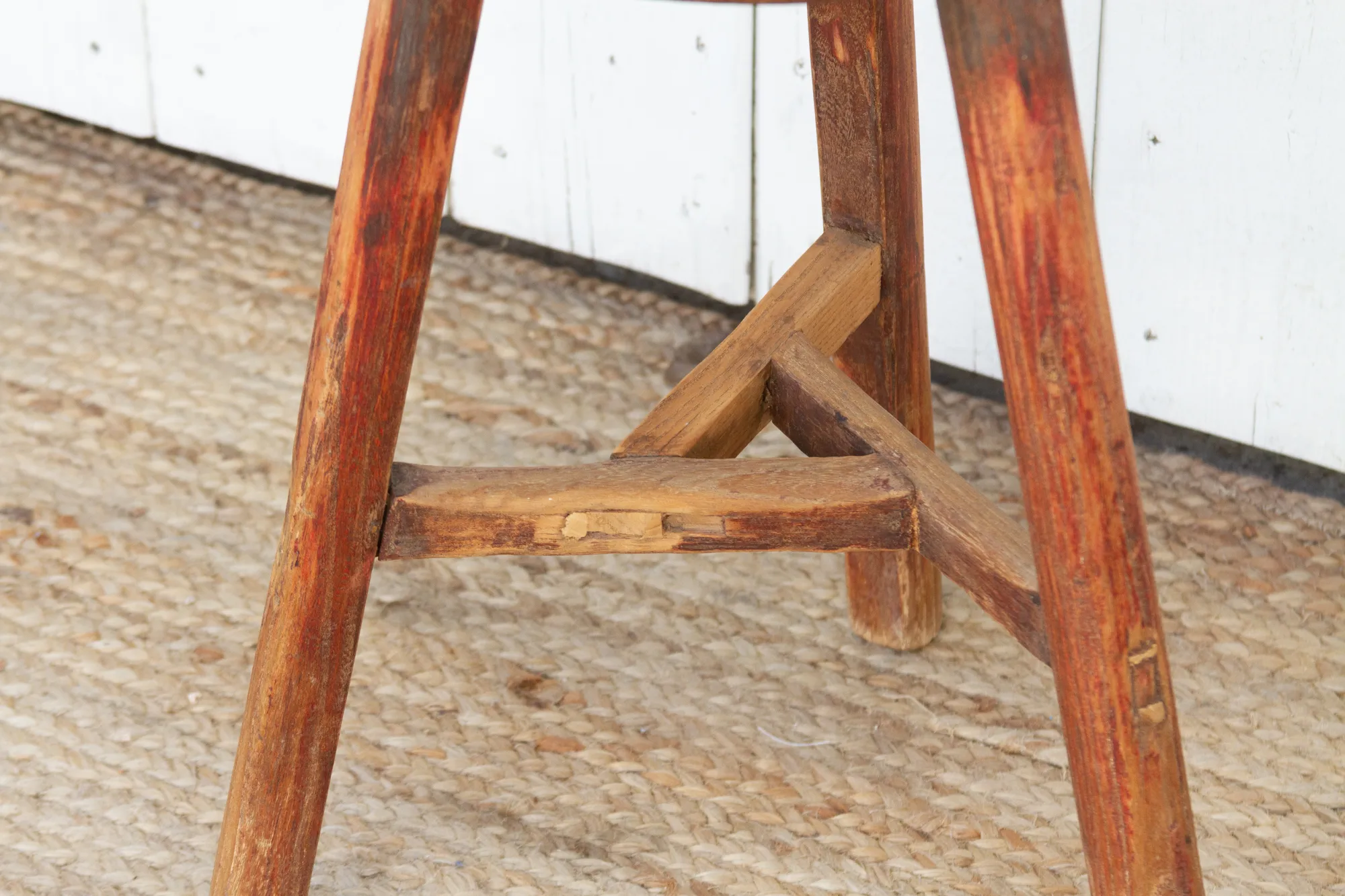 19th Century Painted Wooden Stool