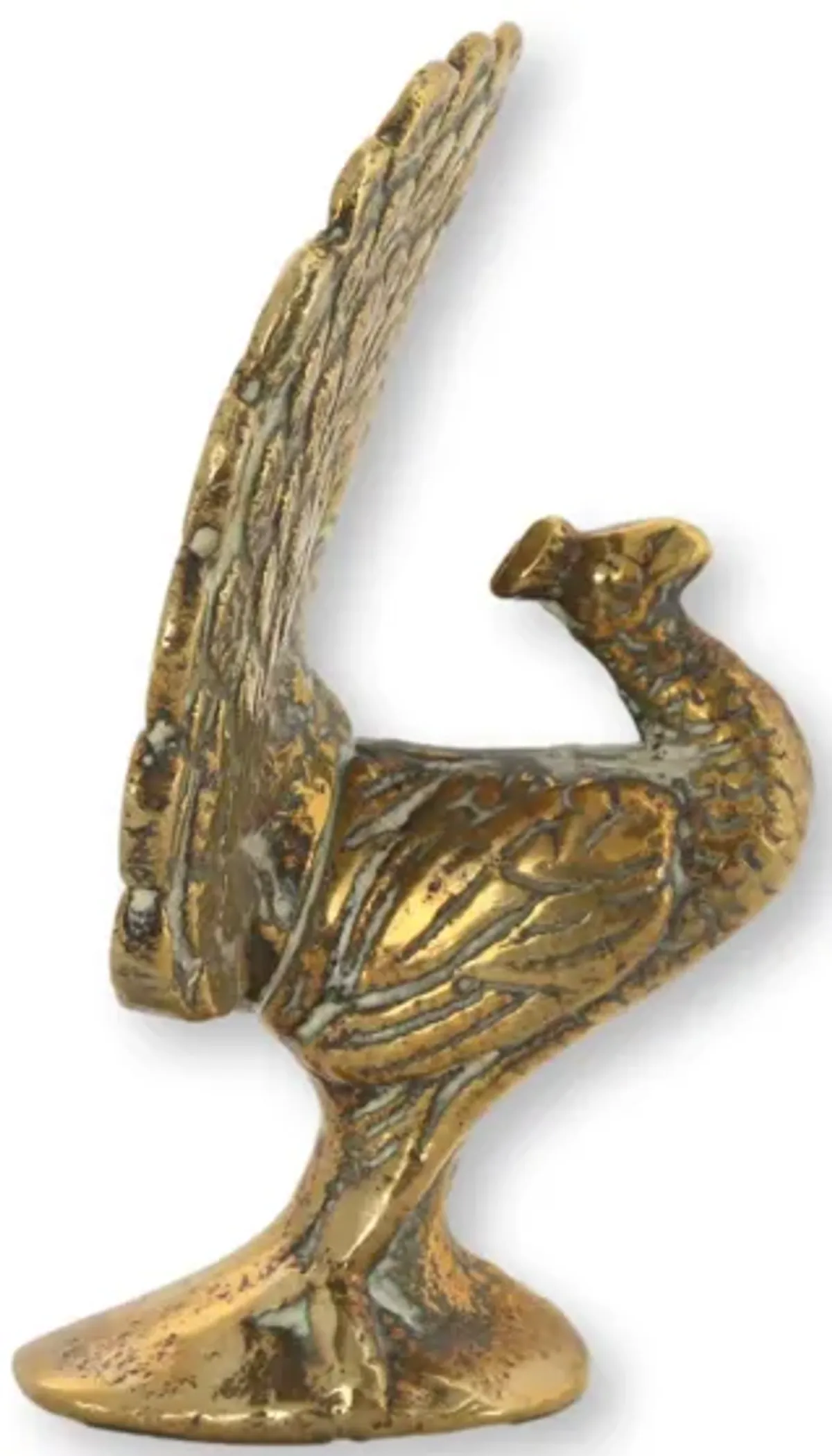 Early 20th-C English Brass Peacock