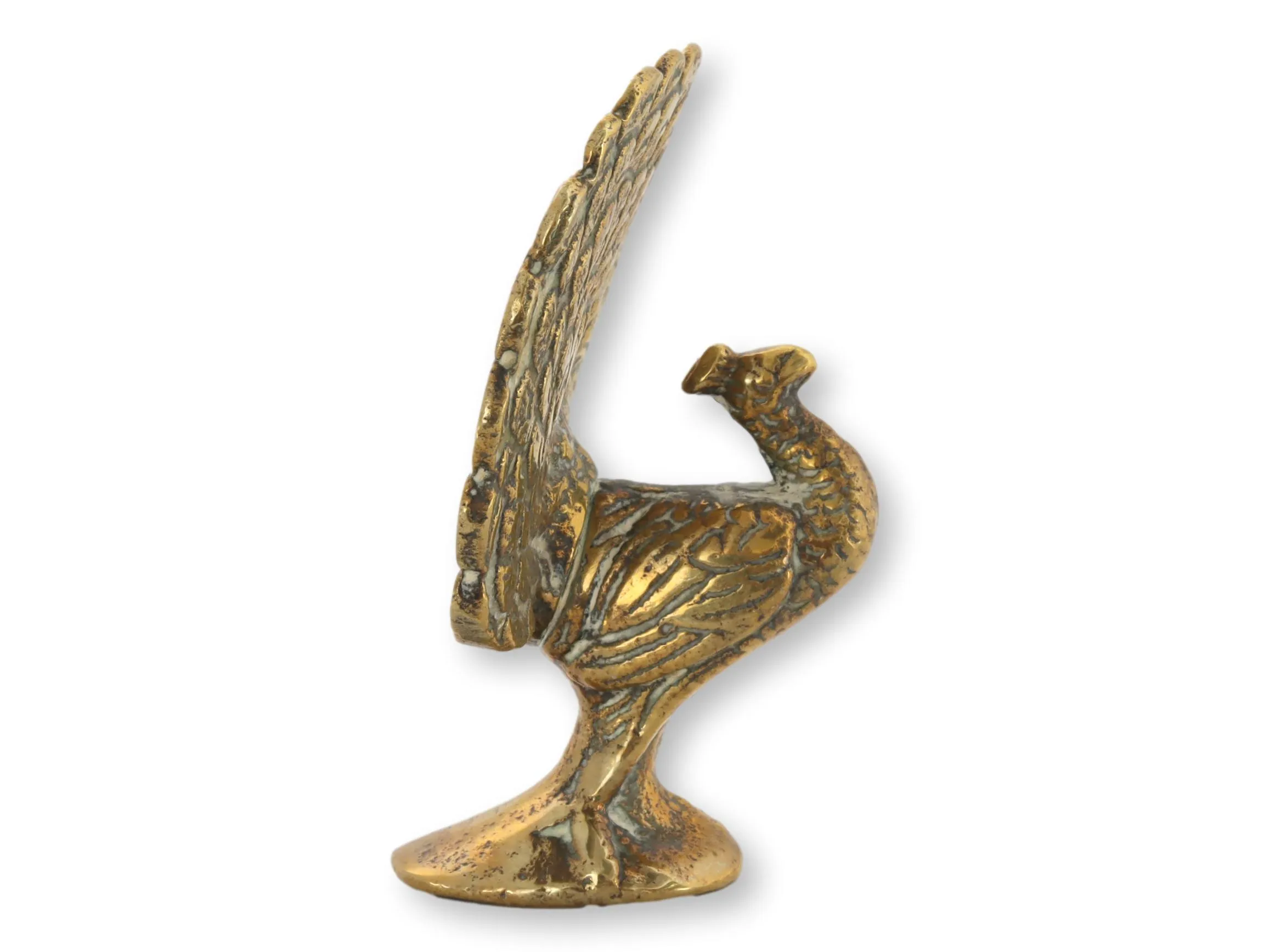 Early 20th-C English Brass Peacock