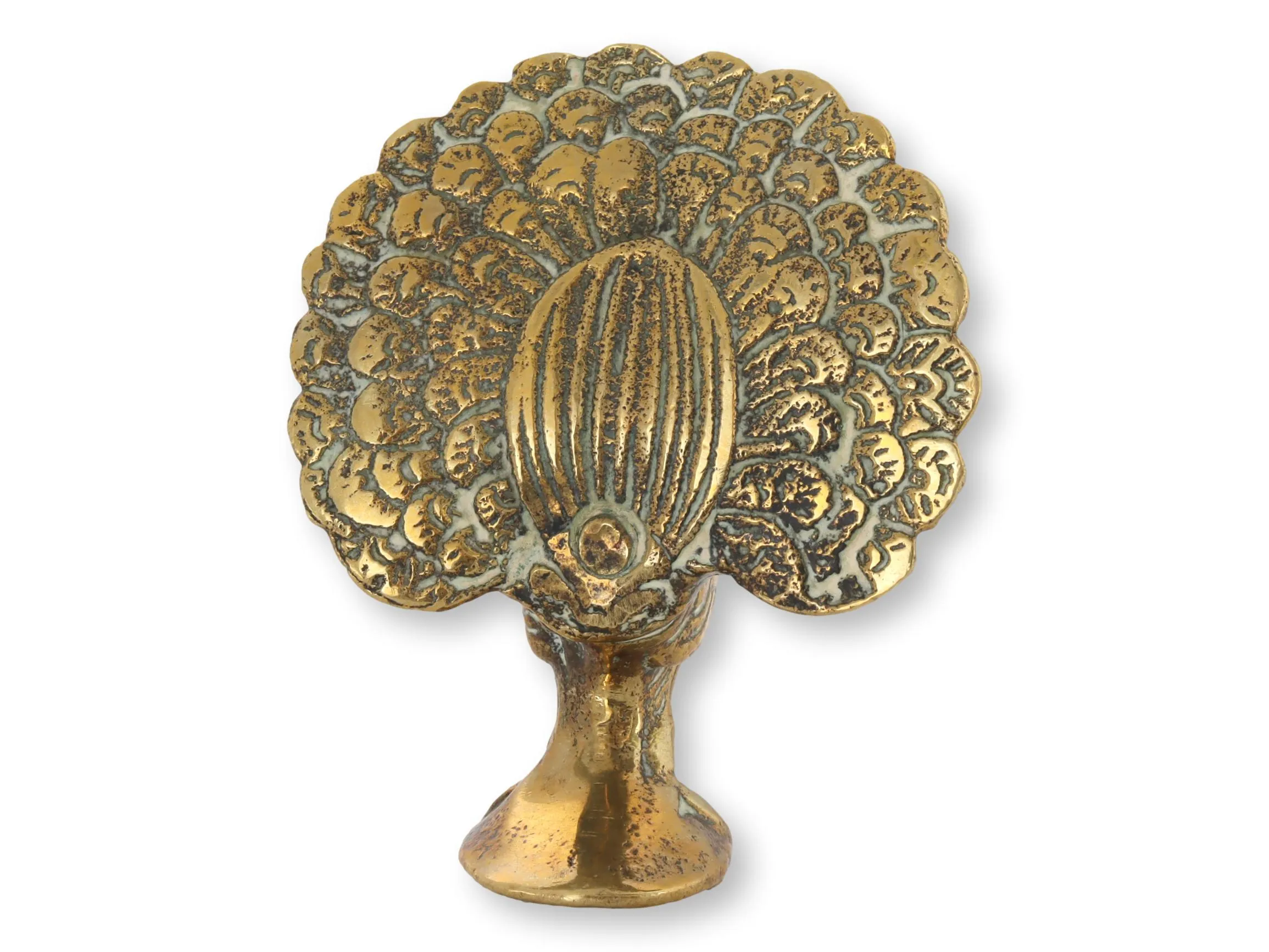 Early 20th-C English Brass Peacock