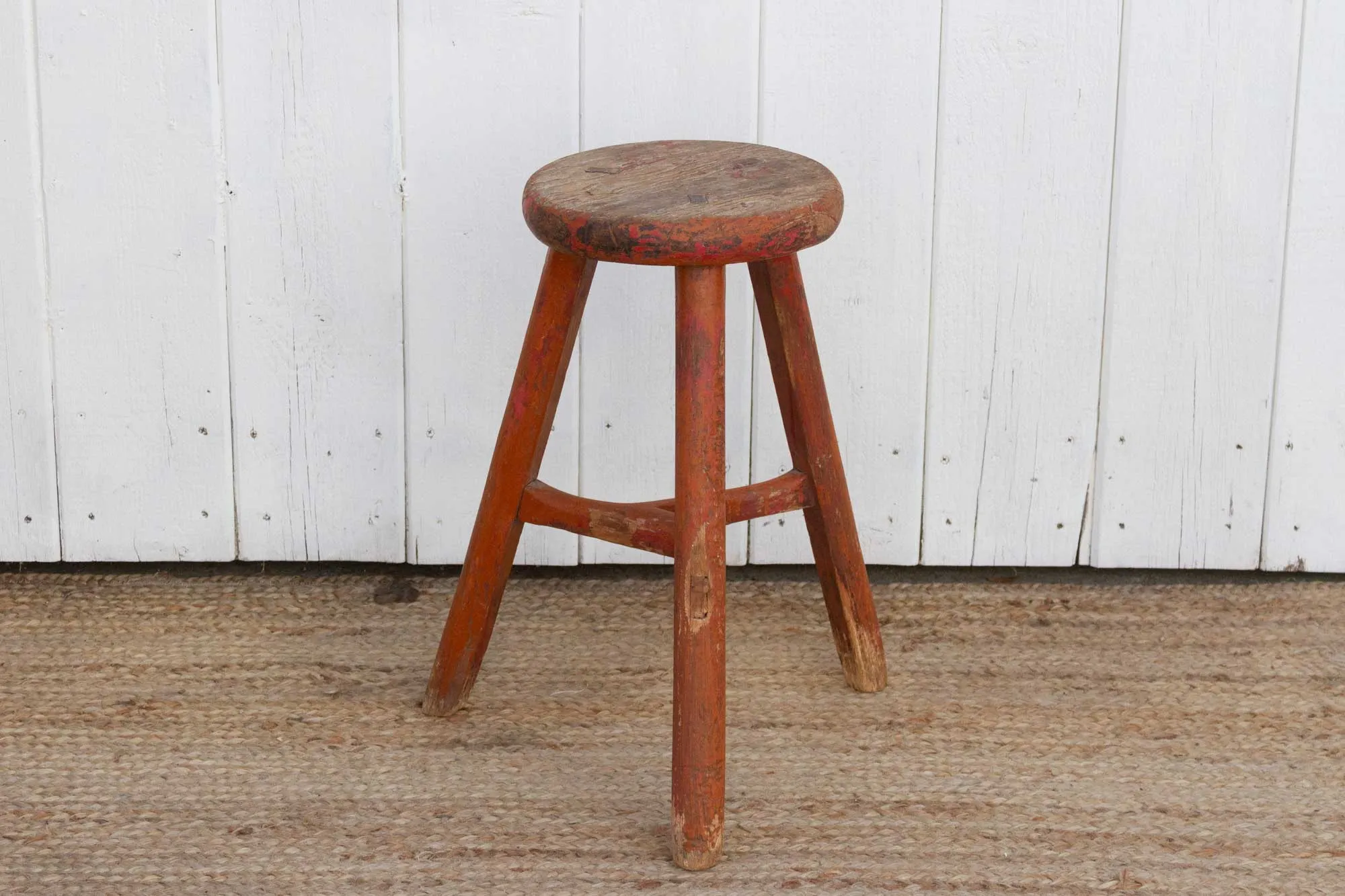 Rustic Farmhouse Asian Stool