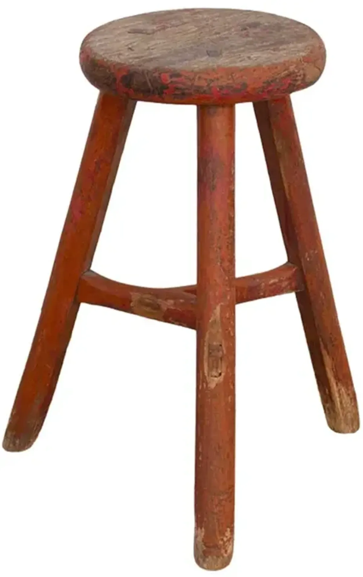 Rustic Farmhouse Asian Stool - de-cor