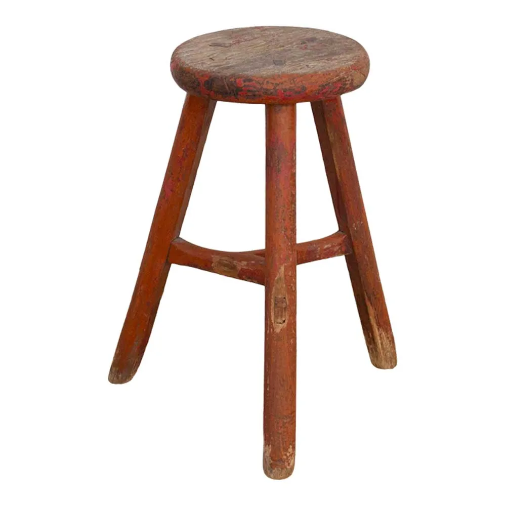 Rustic Farmhouse Asian Stool