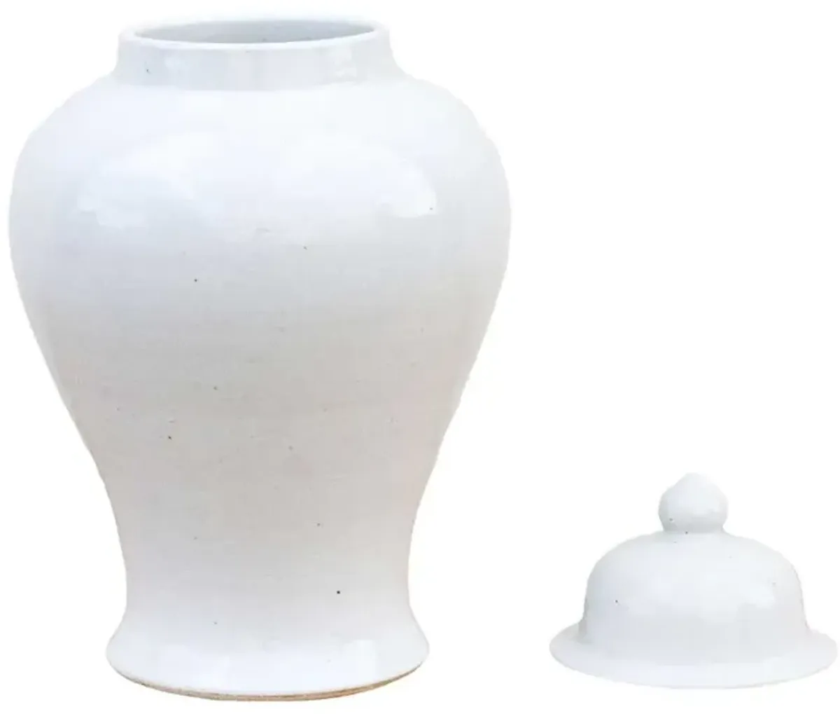 Asian White Glazed Porcelain Vase