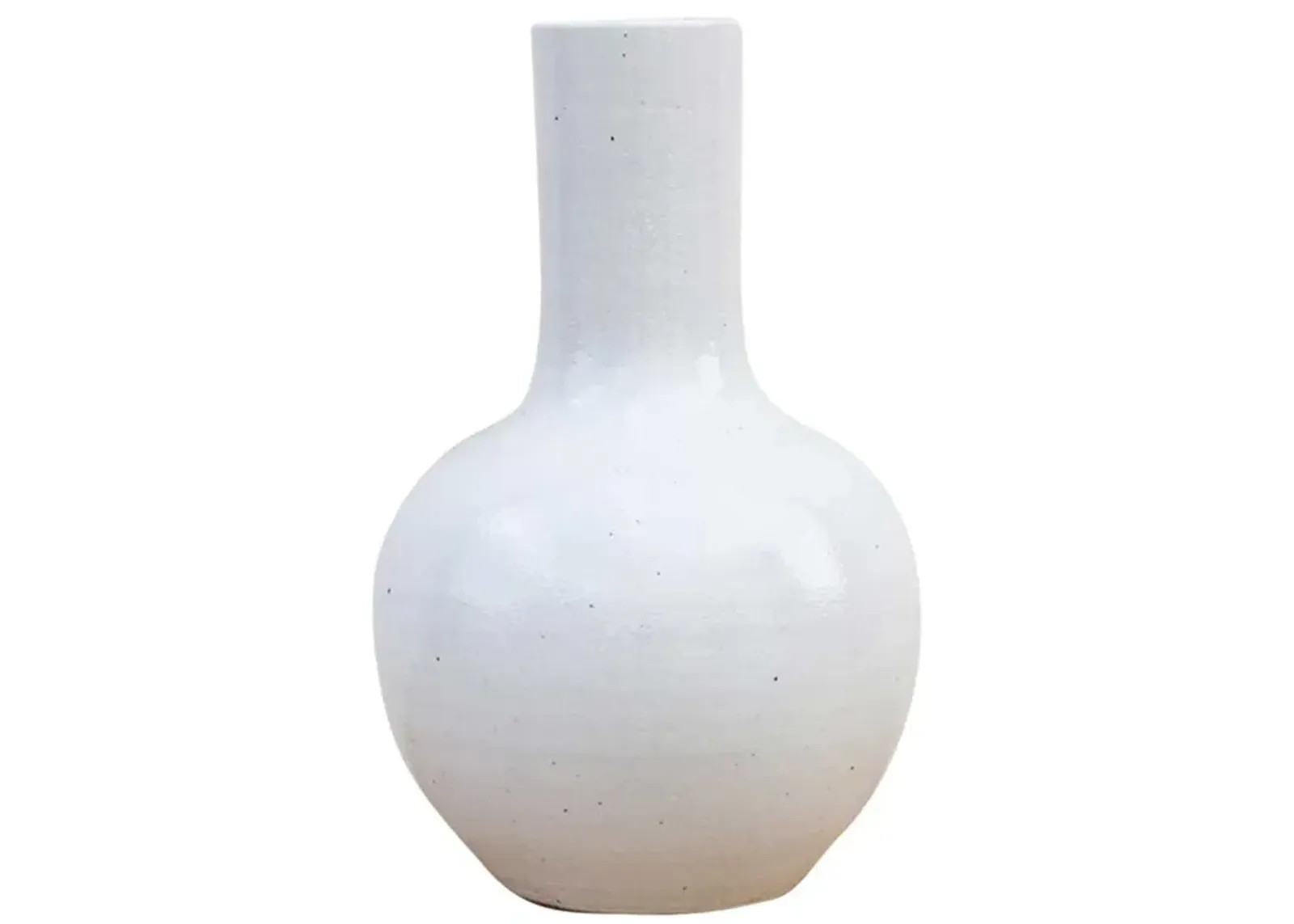 Very Tall Elongated Neck Asian Vase