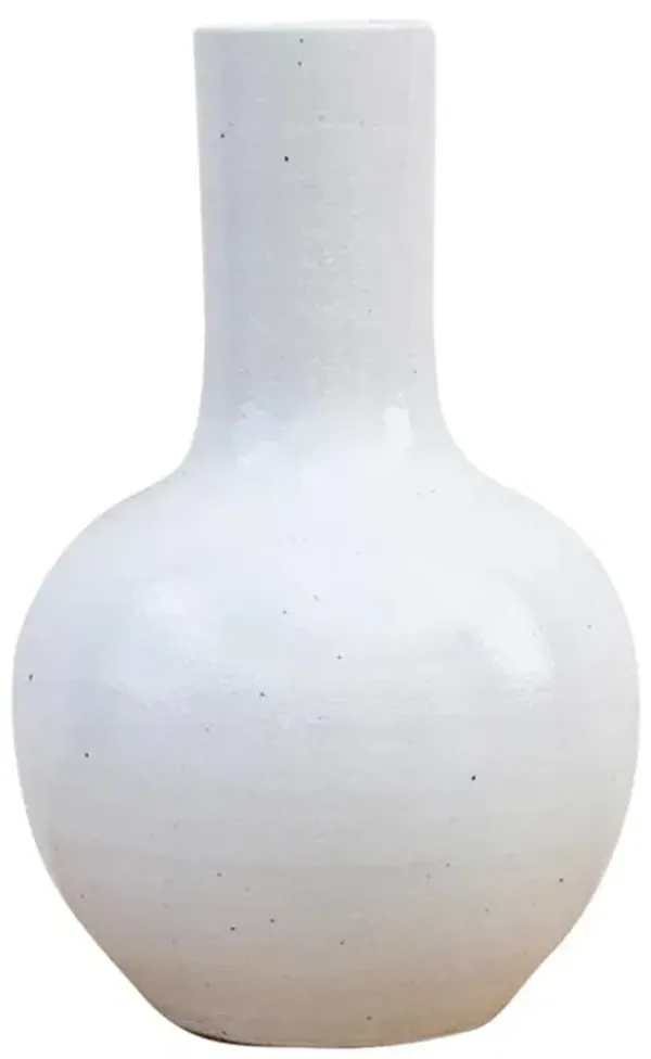 Very Tall Elongated Neck Asian Vase - de-cor