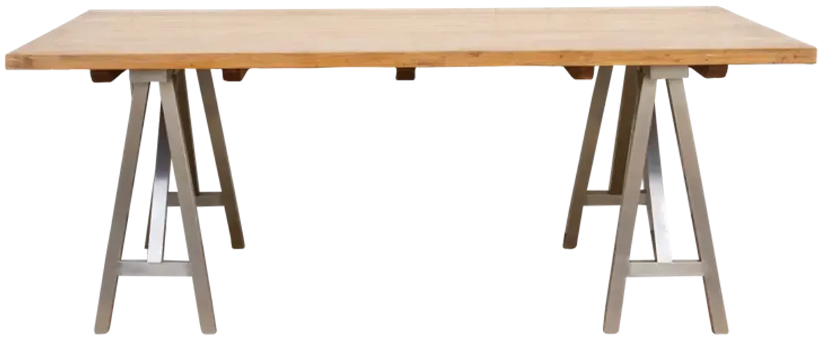 Modern Old Elm Wood Dining Table