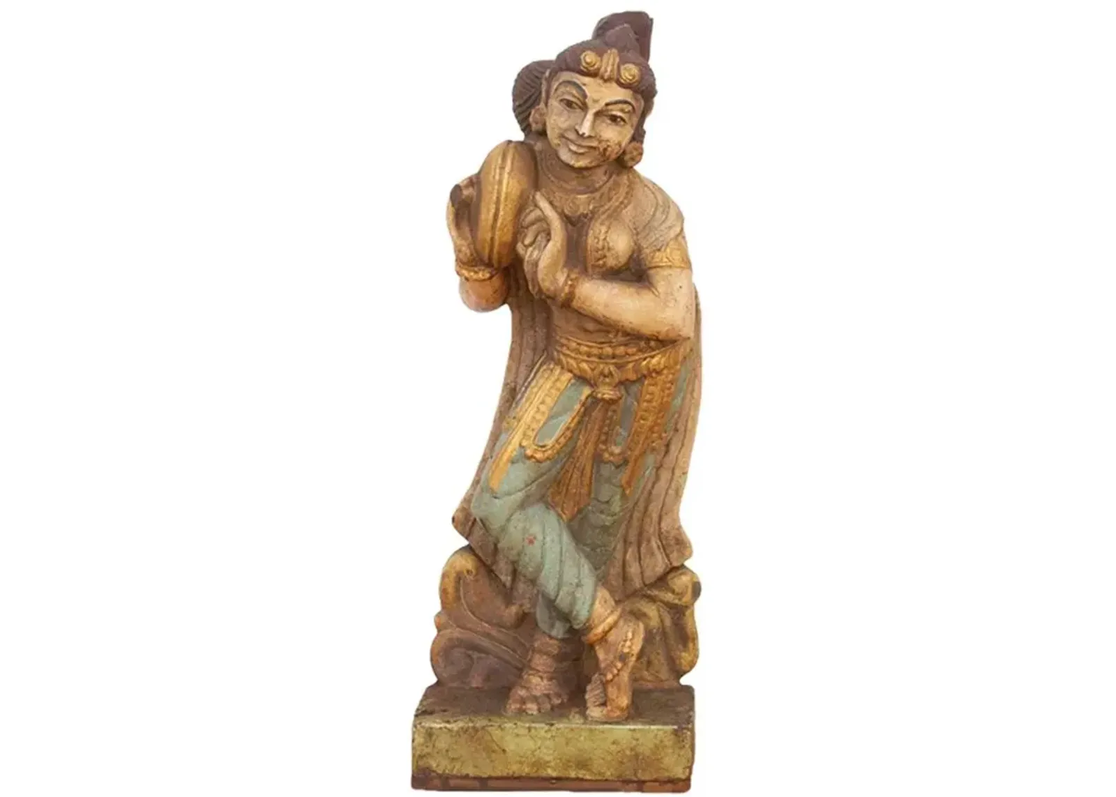 Southern Indian Stone Celestial Figure - Brown