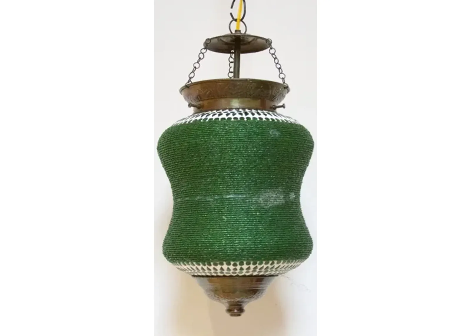 Fern Beaded Pendant Lamp