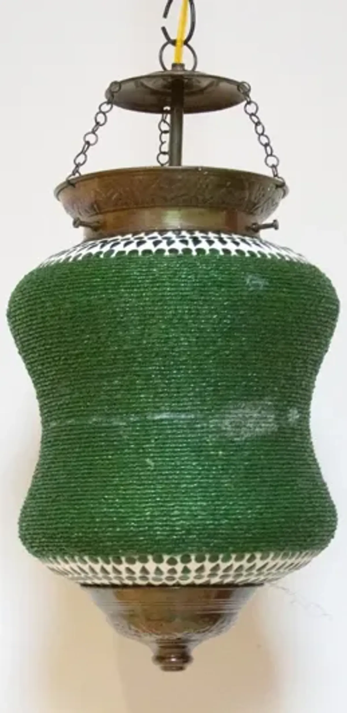 Fern Beaded Pendant Lamp - de-cor