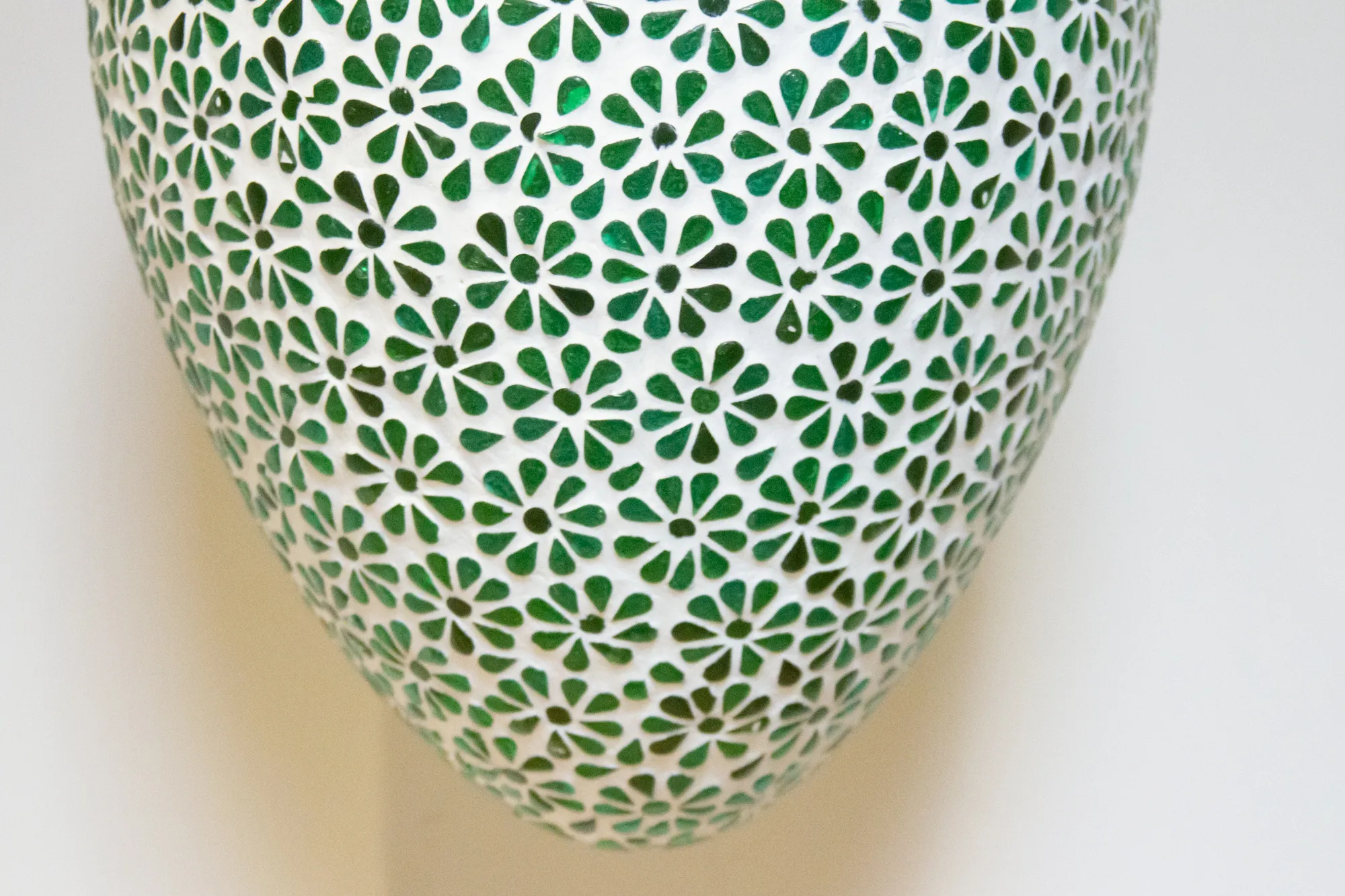 Sea Green Flower Mosaic Lamp