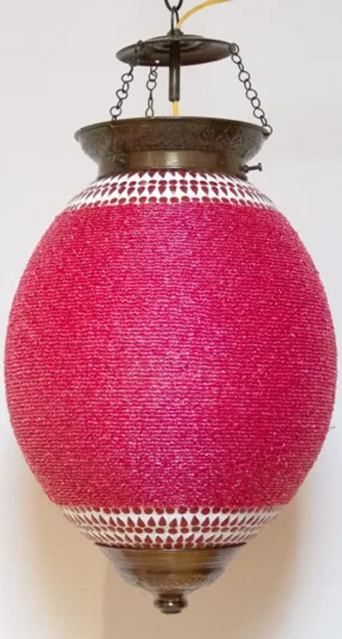 Fuchsia Pendant Sphere Lantern - de-cor