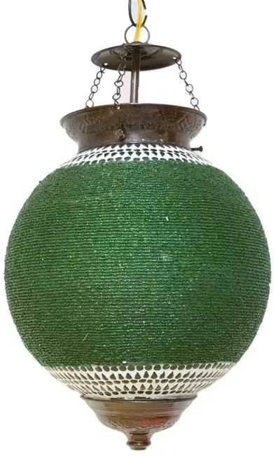 Meadow Beaded Pendant Sphere Lantern