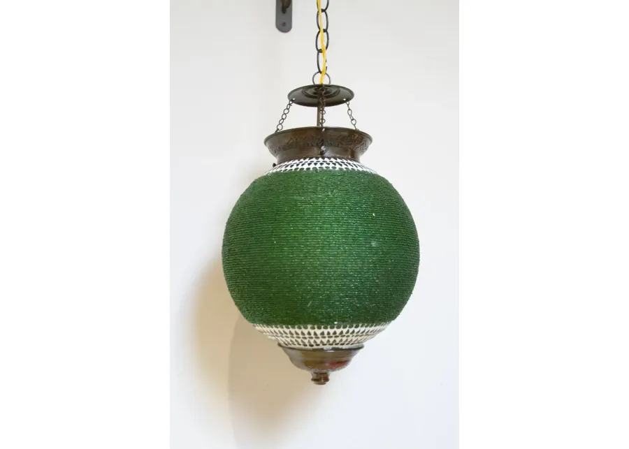 Meadow Beaded Pendant Sphere Lantern