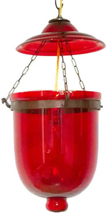 Persian Red Pendant Glass Lantern